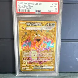 Pokemon Charizard ex Obsidian Flames Hyper Rare Holo PSA 10 2023 228/197 - Image 1