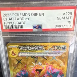 Pokemon Charizard ex Obsidian Flames Hyper Rare Holo PSA 10 2023 228/197 - Image 2