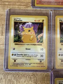 Pokemon Base Set Shadowless Lot Red Cheek Pikachu Squirtle Charmander Bulbasaur! - Image 2