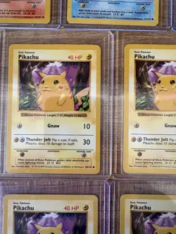 Pokemon Base Set Shadowless Lot Red Cheek Pikachu Squirtle Charmander Bulbasaur! - Image 3