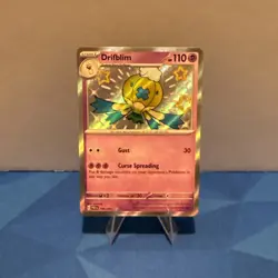 Drifblim 156/091 SV Paldean Fates Holo Baby Shiny Rare Pokemon TCG - Image 1