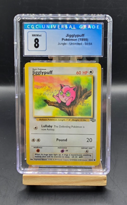 Pokemon Jigglypuff 1999 Jungle 54/64 CGC 8 - Image 1