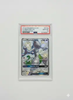 2019 POKEMON SUN & MOON HIDDEN FATES MEWTWO GX SV59/SV94 PSA 10 - Image 1