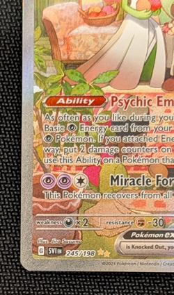 2023 Pokemon Scarlet and Violet Gardevoir ex 245/198 Special Illustration Rare - Image 5