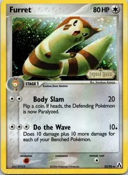 Furret 33/92 Uncommon Legend Maker Pokemon NM - Image 1