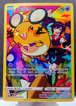 Pokemon TCG: Dedenne #TG07/TG30 Brilliant Stars Ultra Rare Trainer Gallery - Image 1