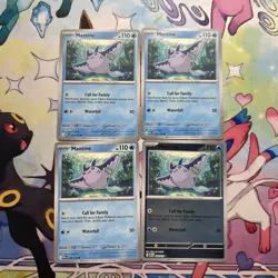 x4 Mantine 032/132 - Mega Evolution - Pokemon - NM/M English - Image 1