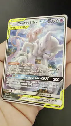 Pokemon Mewtwo & Mew GX SM191 Sm Holo NM Promo - Image 2