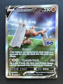 Conkeldurr V (Alternate Full Art) 074/078 Pokemon GO Holo - Image 1