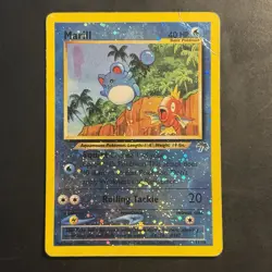 Pokemon Vintage Southern Islands Reverse Holo Marill 11/18 Rare WotC Promo Swirl - Image 1