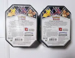 Pokemon TCG: V Powers Tin 2020 Pikachu/Eevee Tin Combo - Image 2