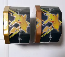 Pokemon TCG: V Powers Tin 2020 Pikachu/Eevee Tin Combo - Image 3