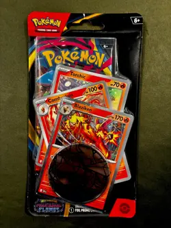 Pokemon Mega Evolution Phantasmal Flames Premium Checklane Blister Blaziken NEW - Image 1