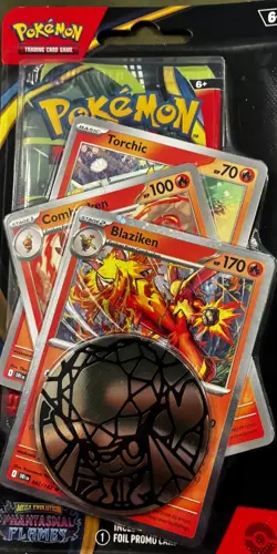 Pokemon Mega Evolution Phantasmal Flames Premium Checklane Blister Blaziken NEW - Image 4
