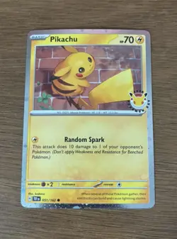 Pokemon Pikachu 051 /162 2026 Pokemon Day Stamped Promo TCG NM - Image 1