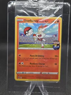 Scorbunny On The Ball 004/005 Pokemon Exclusive Futsal Promo - (Sealed) - Image 1