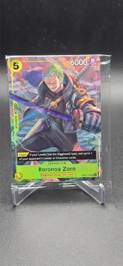 One Piece Roronoa Zoro OP07-113 Illustration Box Vol. 3 Promo Holo Sealed - Image 1