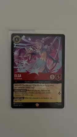 Disney Lorcana Winterspell - Elsa Ice Artisan Legendary 123/204 - Image 1