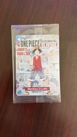 Sealed One Piece Card College Basketball US Voyage Monkey D. Luffy - Image 1