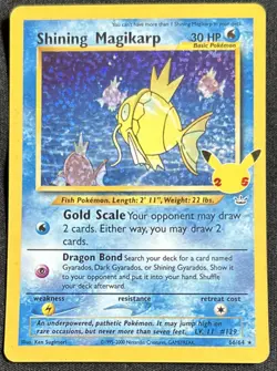 Pokemon Shining Magikarp Celebrations Classic Collection Holo Card 66/64 - Image 1
