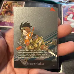 Son Goku E-45 Silver Energy Marker Dragon Ball Manga Booster Card Fusion World - Image 1