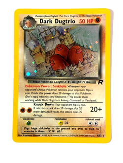 Dark Dugtrio 6/82 Holo Rare Team Rocket Pokemon Card TCG WOTC MP Card - Image 1