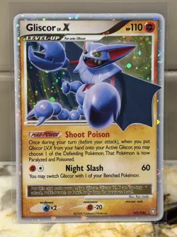 Gliscor LV.X 141/146 Legends Awakened 2008 Holo Pokemon Card LP/MP - Image 1