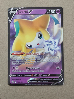 Jirachi V SWSH299 Black Star Promo Full Art Pokemon Card - Image 1