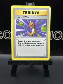 Shadowless Gust of Wind Regular WOTC Pokemon Card 93/102 Base Set NM - Image 2