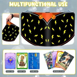 Pokemon Trading Card Binder Holds 400 Cards 4 Pocket Album TCG CCG MTG Game UK - Image 5