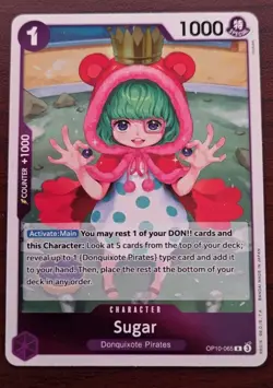 Sugar OP10-065 R Royal Blood - ENGLISH ONE PIECE Card Game NM - Image 1