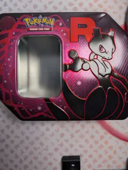 Pokemon TCG Destined Rivals Mewtwo Tin *** EMPTY *** NO CARDS - Image 1