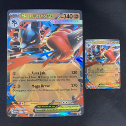 MEP 012 Mega Lucario EX Promo + Jumbo Card Pokemon TCG NM condition! - Image 1