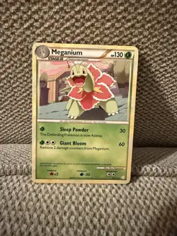 Meganium 26/123 HeartGold SoulSilver NEAR MINT Pokemon Card Non Holo - Image 1