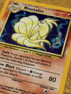 Ninetales 12/102 Base Set Holo Rare Pokemon Card Nintendo TCG WOTC LP - Image 2