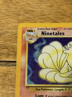 Ninetales 12/102 Base Set Holo Rare Pokemon Card Nintendo TCG WOTC LP - Image 3