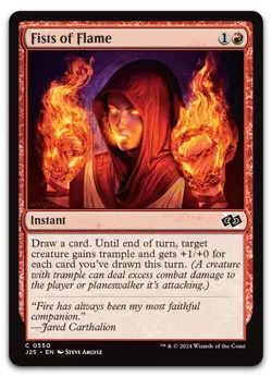 Fists of Flame #550 (NM) Foundations Jumpstart J25 Magic MTG - Image 1