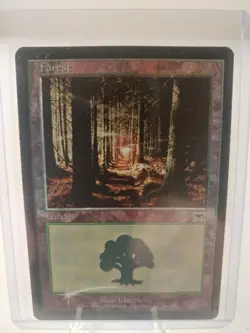 Vintage MTG Magic the Gathering Forest (349) (foil) Onslaught MP - Image 1