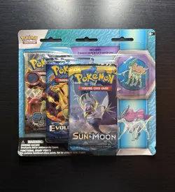 Pokemon Legendary Beasts Collector’s Pin Blister-Pack Suicune XY Evolutions NEW - Image 1