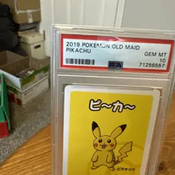 PSA10 2019 Pokemon Old Maid Pikachu Card Gem MT - Image 4