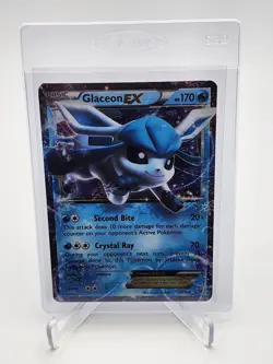 2016 Pokemon XY Glaceon EX 20/124 Fates Collide Ultra Rare Holo LP TCG - Image 1