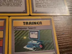 Pokemon Base Set Rare Trainer Lot Computer Search Item Finder Lass HP MP 5 Cards - Image 2