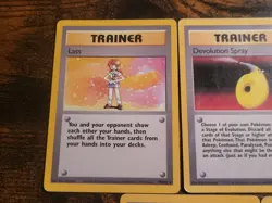 Pokemon Base Set Rare Trainer Lot Computer Search Item Finder Lass HP MP 5 Cards - Image 3