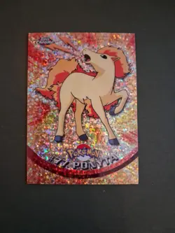 Pokemon Topps Chrome Sparkle Ponyta #77 NM - Image 1