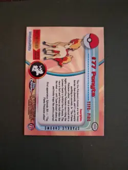 Pokemon Topps Chrome Sparkle Ponyta #77 NM - Image 2