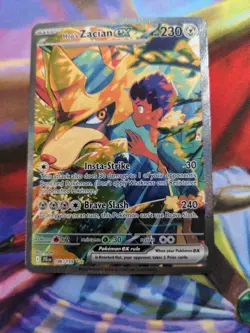 Pokemon TCG Hop's Zacian Ex 186/159 Special Illustration Rare Journey Together - Image 1
