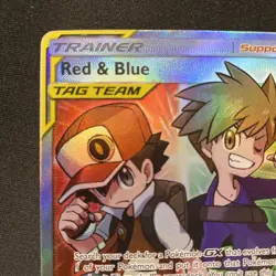 Pokemon TCG 2019 Red Blue Tag Team Trainer Cosmic Eclipse Full Art #234/236 - Image 3