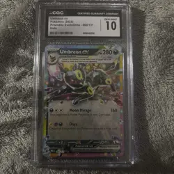 Pokemon TCG Umbreon ex 060/131 Prismatic Evolutions Holo CGC Gem Mint 10 2025 - Image 1