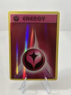 Fairy Energy 99/108 LP Holo Discontinued Pink Print 2016 Evolutions Pokemon Card - Image 1