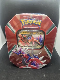 Pokemon Paldea Legends Tin x4 Booster Packs + Koraidon EX Promo FACTORY SEALED - Image 1